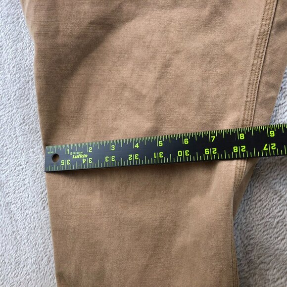 Duluth Mens Pants Size 40x30 Slim Fit Flex Ballroom Khaki Straight Casual Tan - Picture 6 of 16
